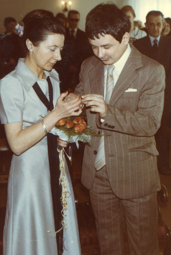 Ślub Marii Mackiewicz i Lecha Kaczyńskiego, 27 IV 1978, ze zbioru Marty Kaczyńskiej (użyczone przez prof. S. Cenckiewicza)